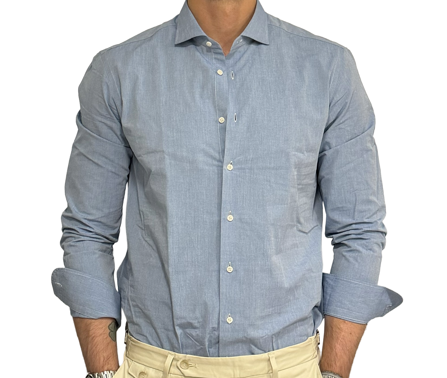 Camicia puro cotone Montedoglio
