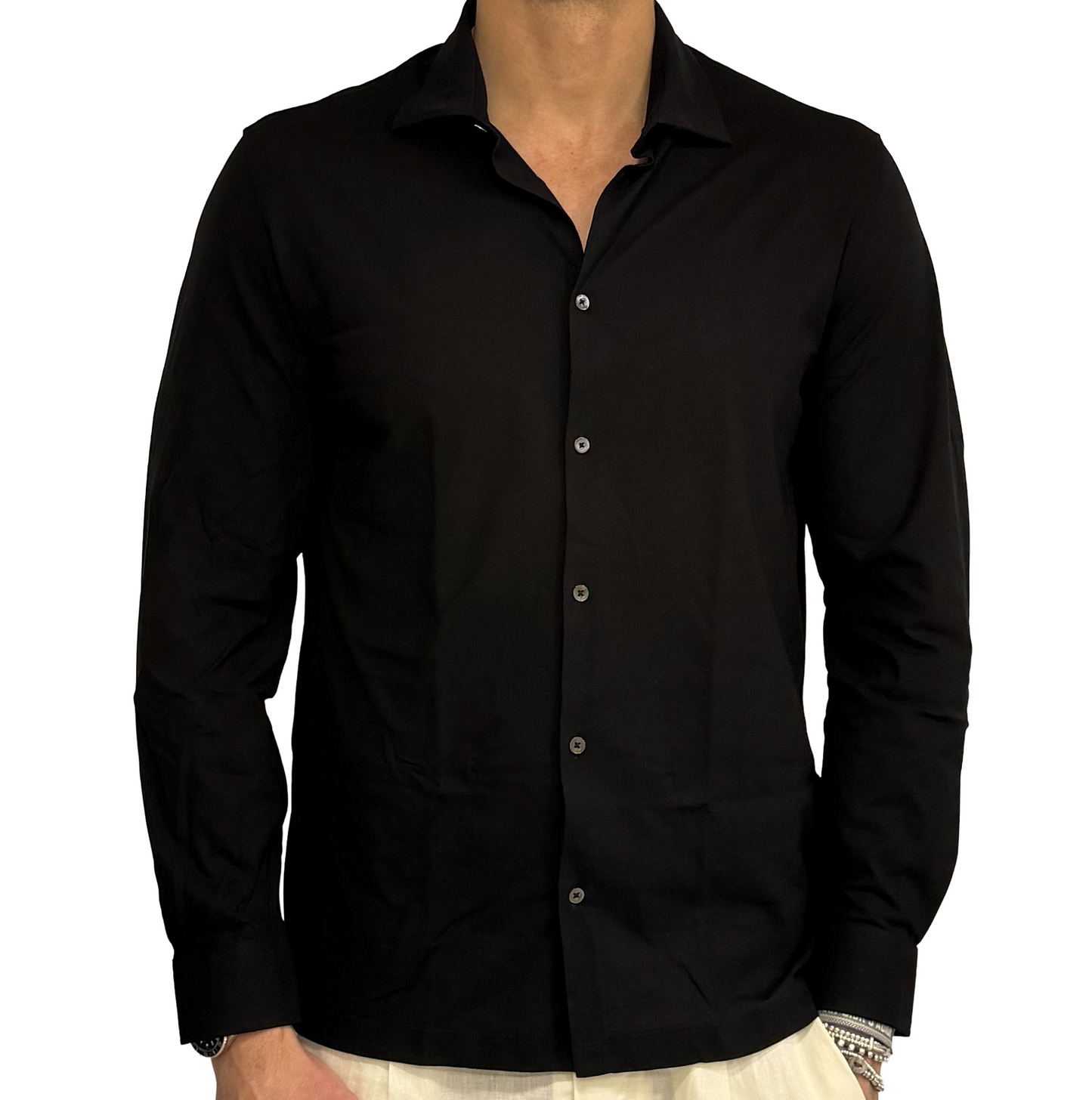 Polo camicia fresh cotton in filo di Scozia