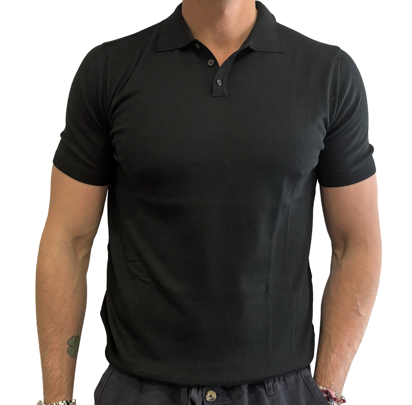 Polo puro cotone in maglia
