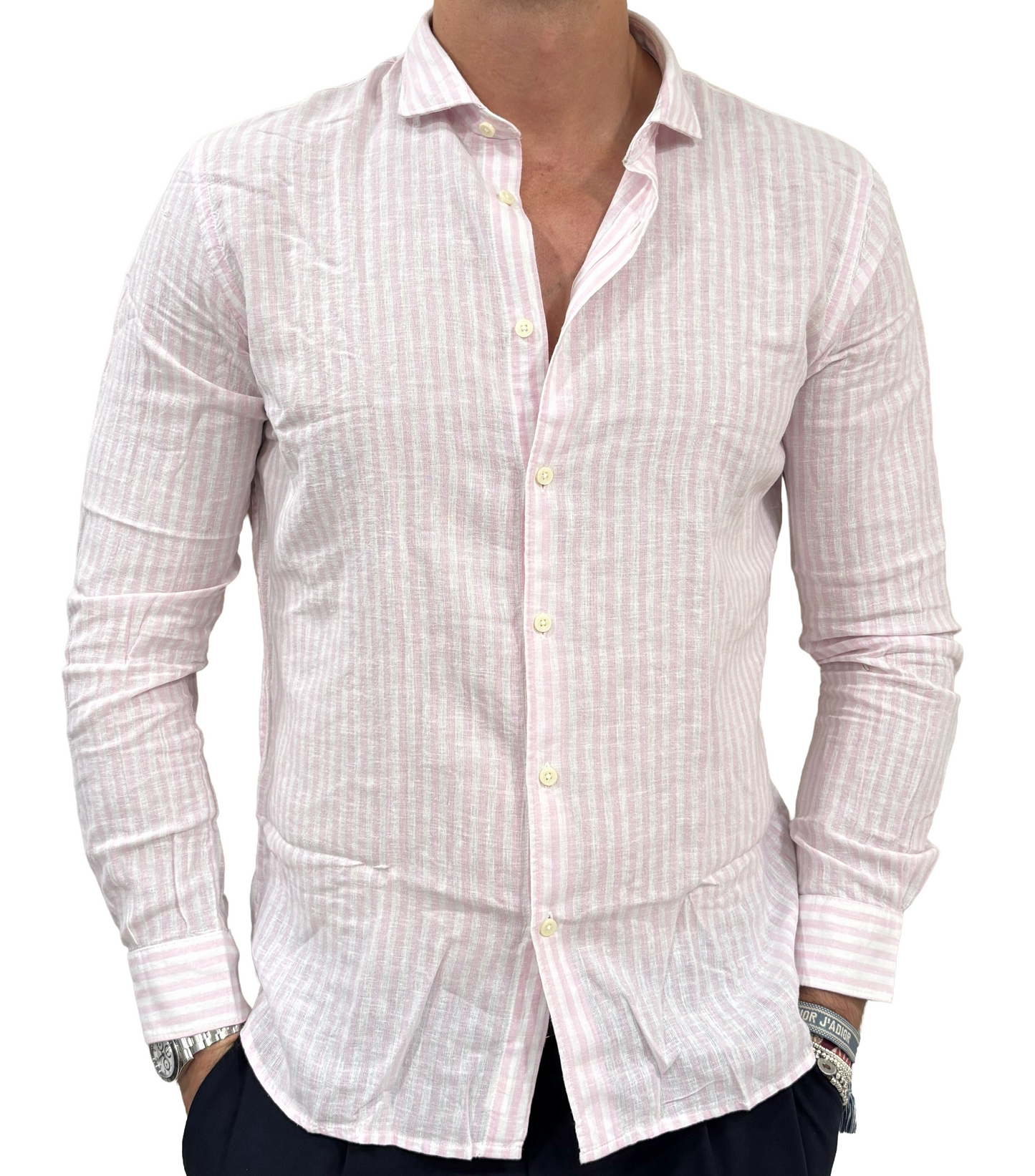 Camicia lino e cotone