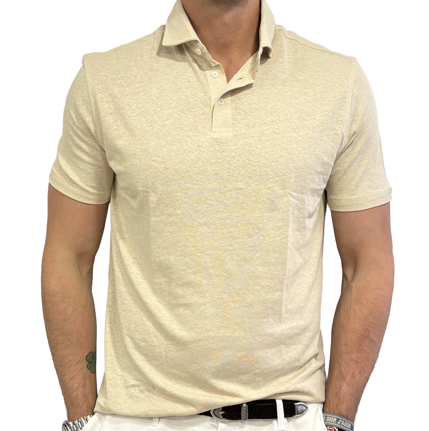 Polo canapa e cotone