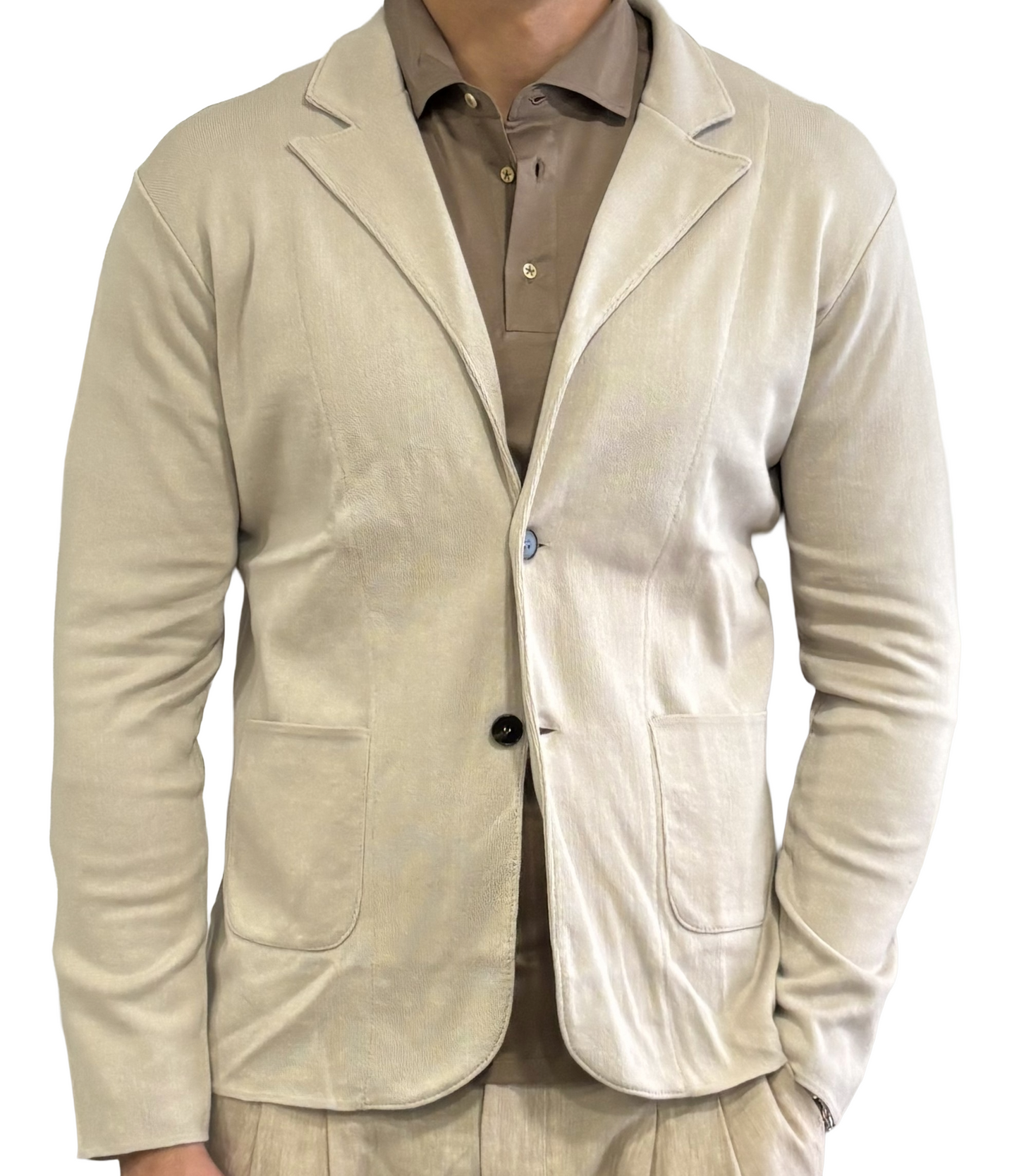 Giacca in maglia puro cotone