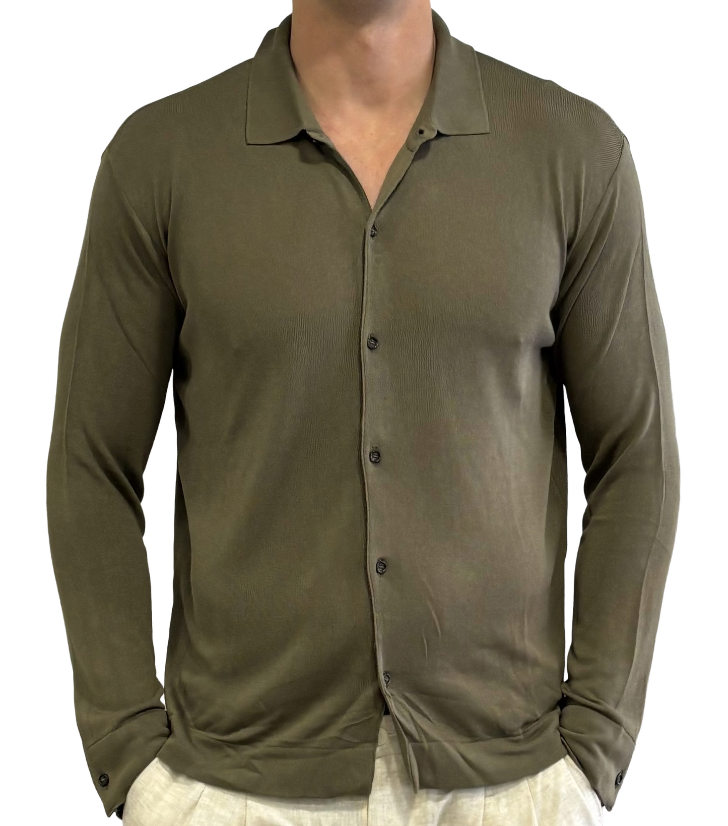 Polo camicia in maglia