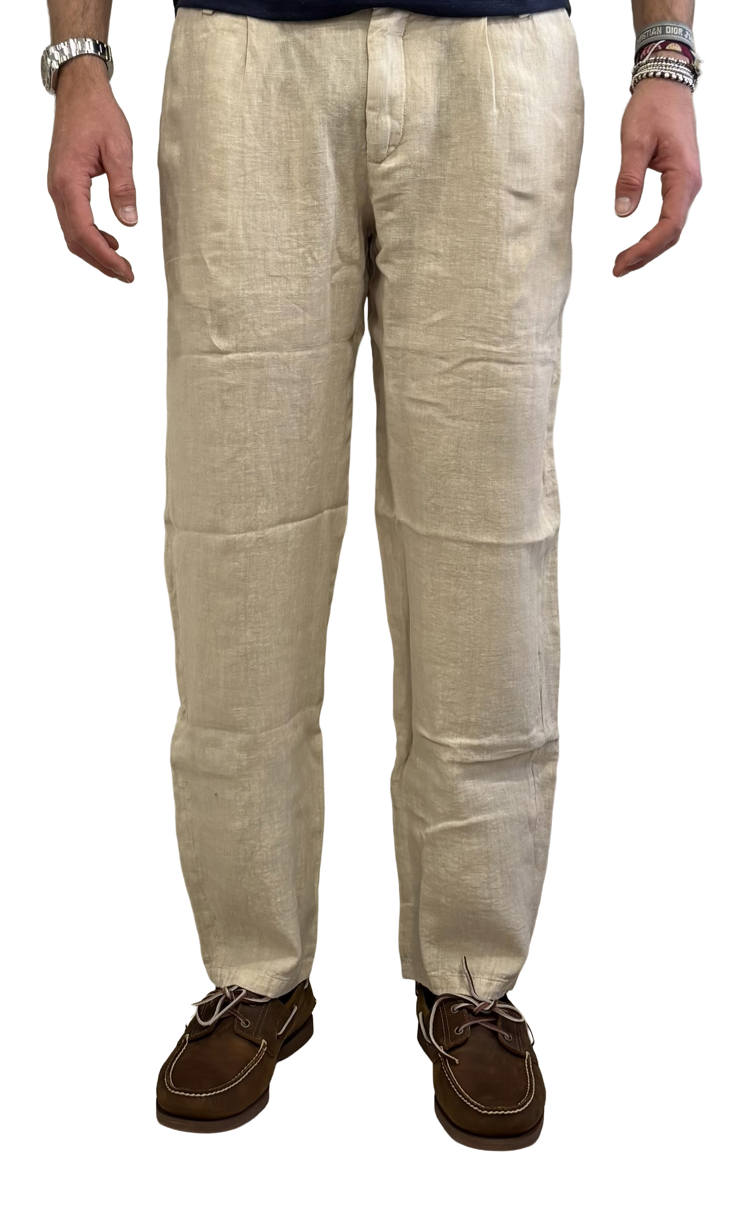 Pantalone puro lino Yan Simmon