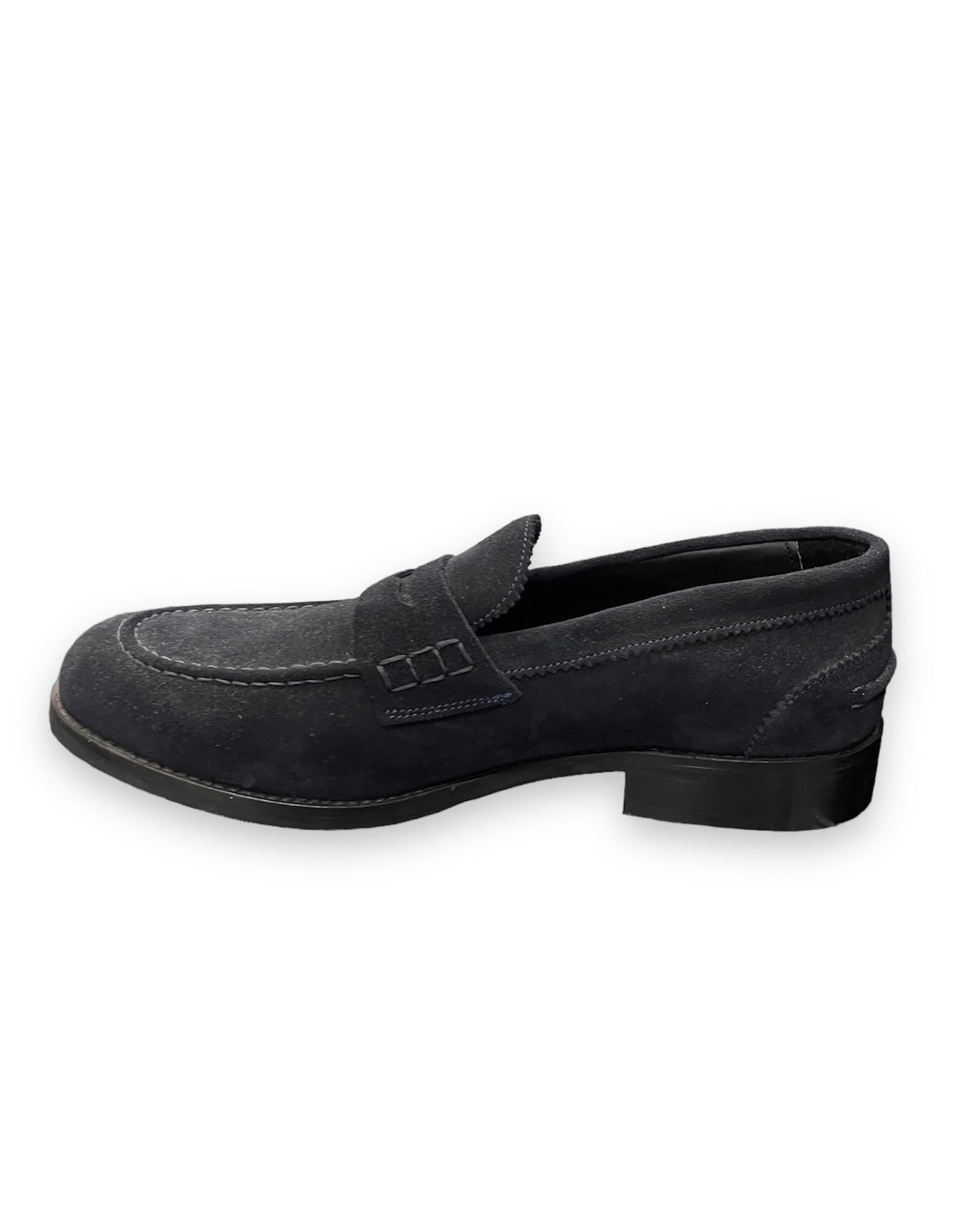 Mocassino camoscio blu