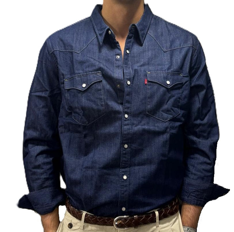 Levi's camicia denim scuro