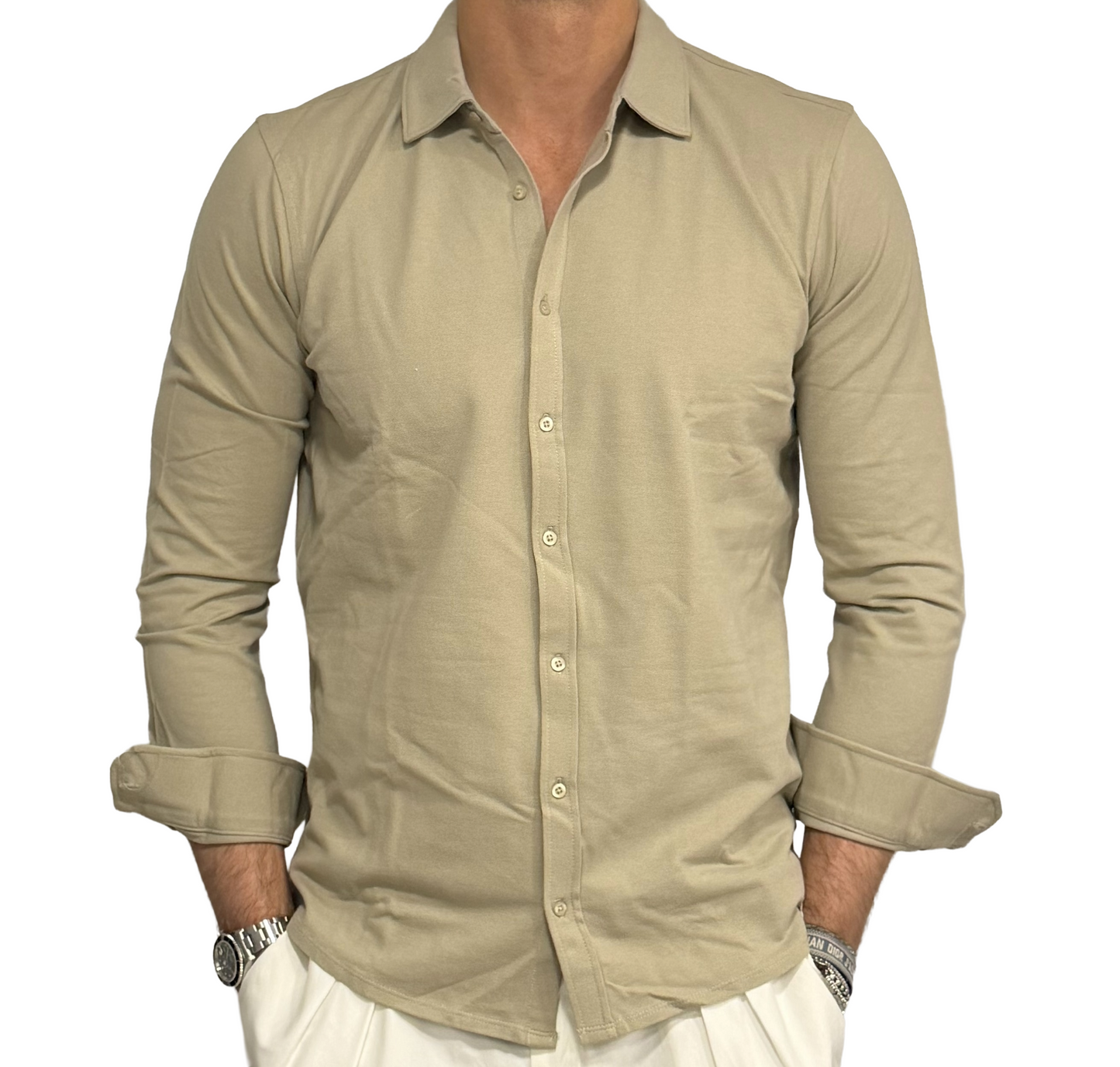Polo camicia in piquet
