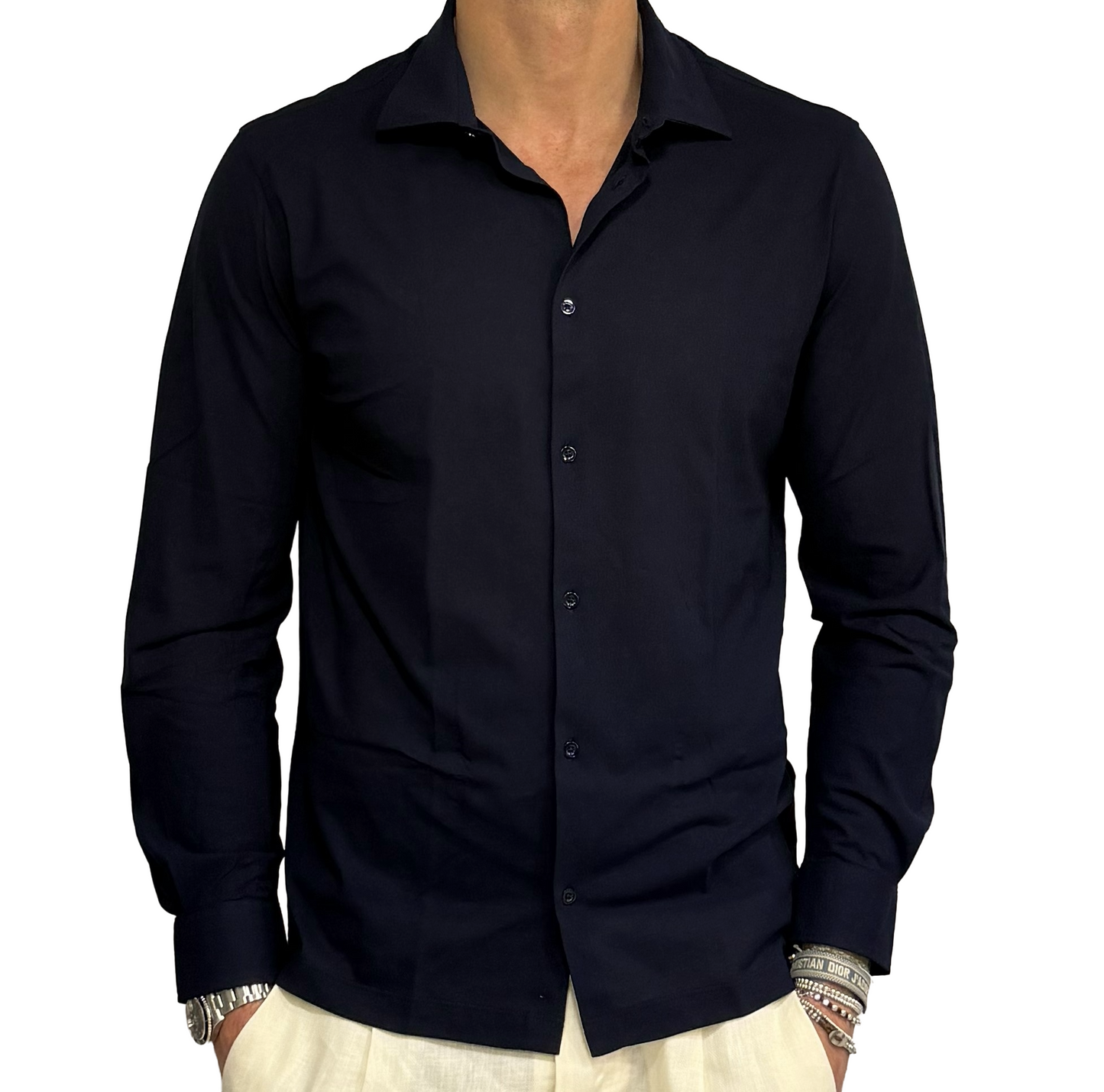 Polo camicia fresh cotton in filo di Scozia