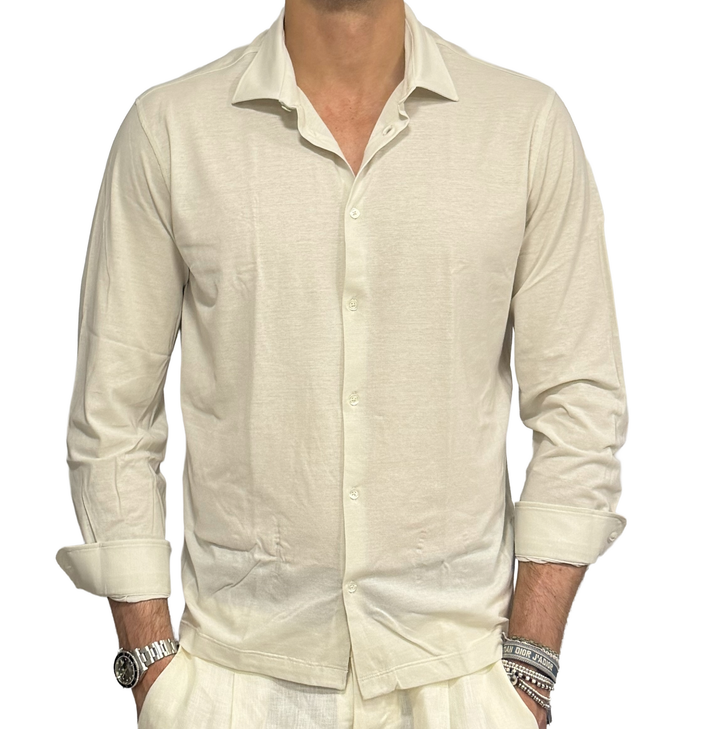 Polo camicia fresh cotton in filo di Scozia