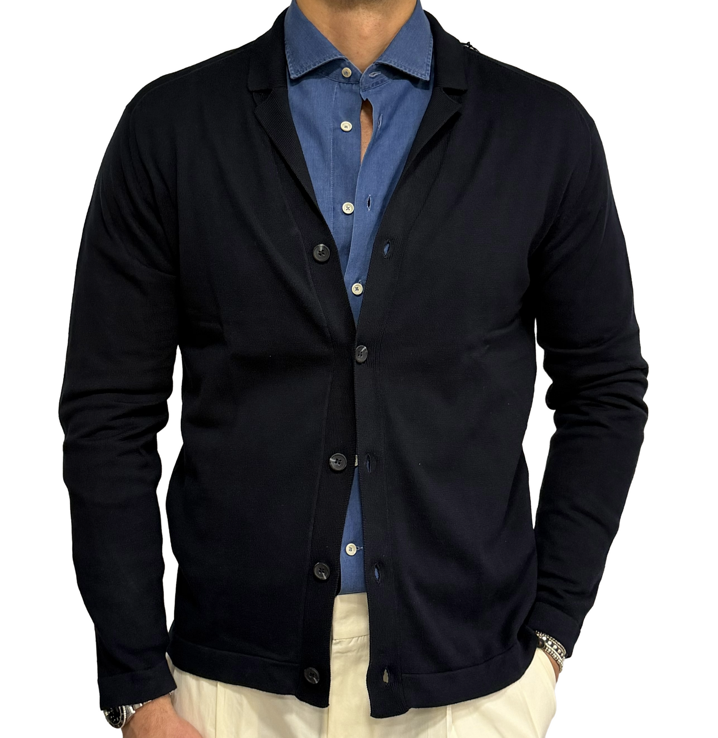 Giacca in maglia in cotone
