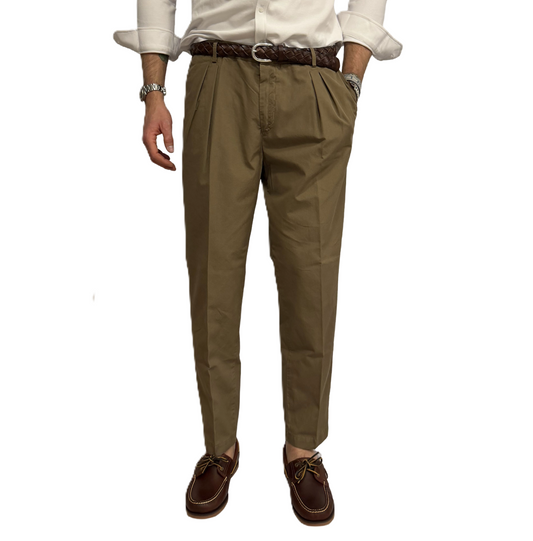 Pantalone Fourten doppia pence puro cotone