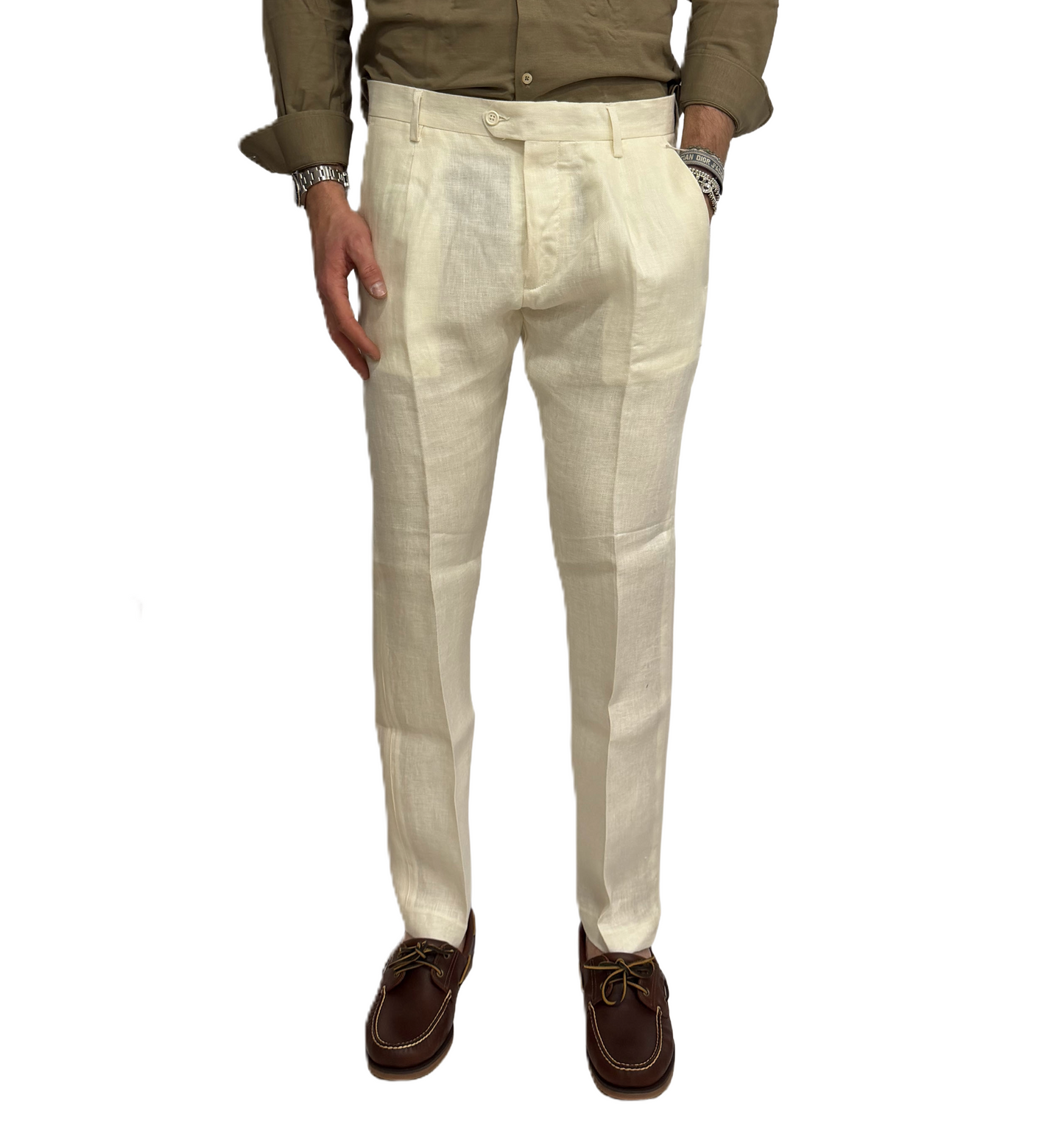 Pantalone Paul Miranda puro lino