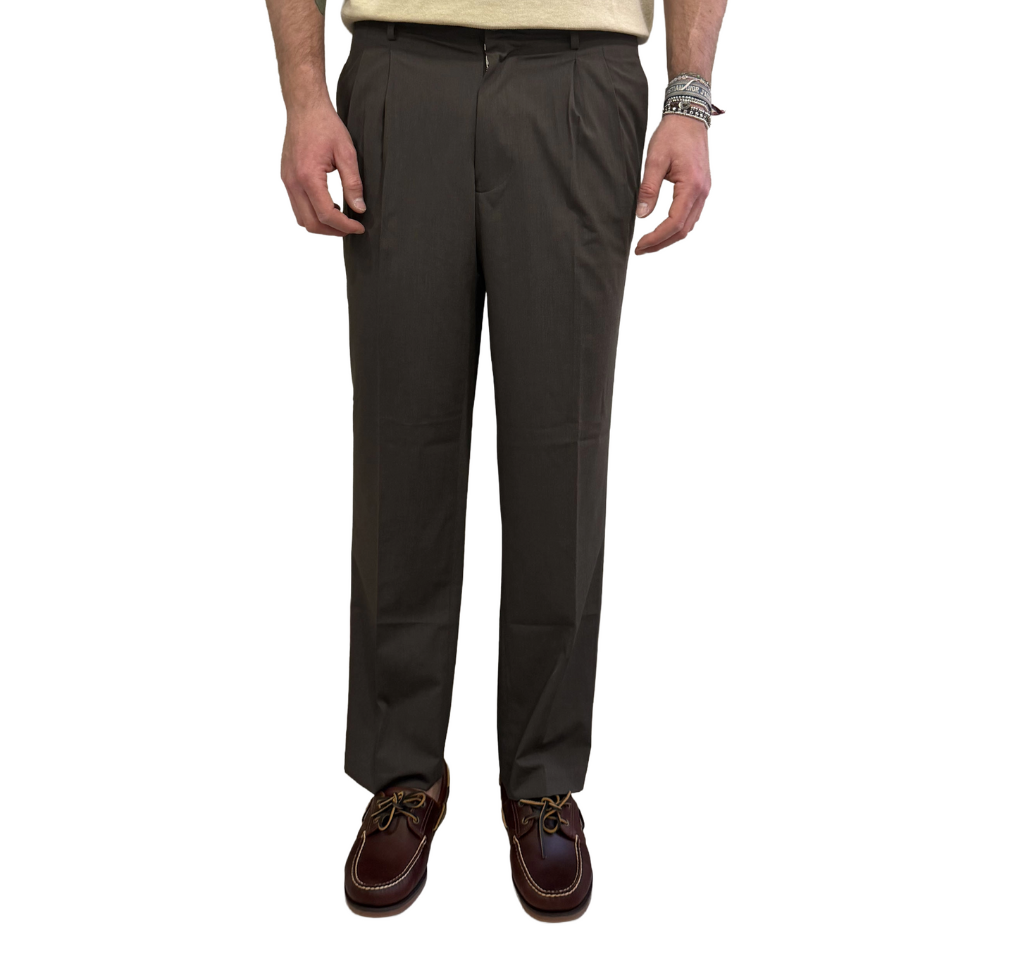 Pantalone Alley Docks doppia pence in viscosa