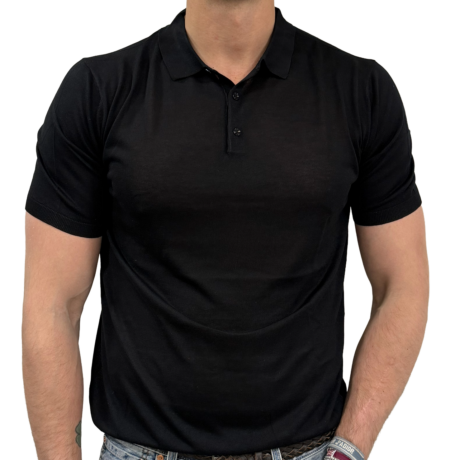 Polo seta e cotone Outfit