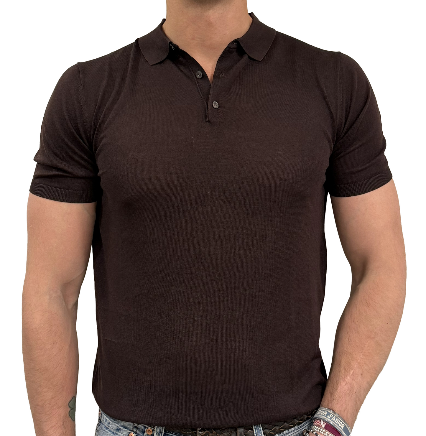 Polo seta e cotone Outfit