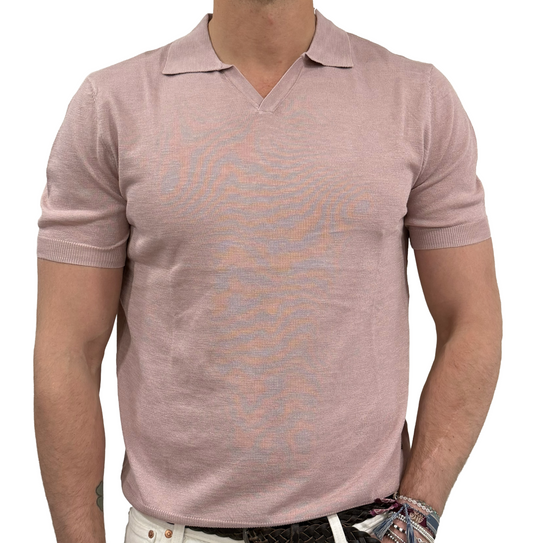 Polo in maglia lino e cotone