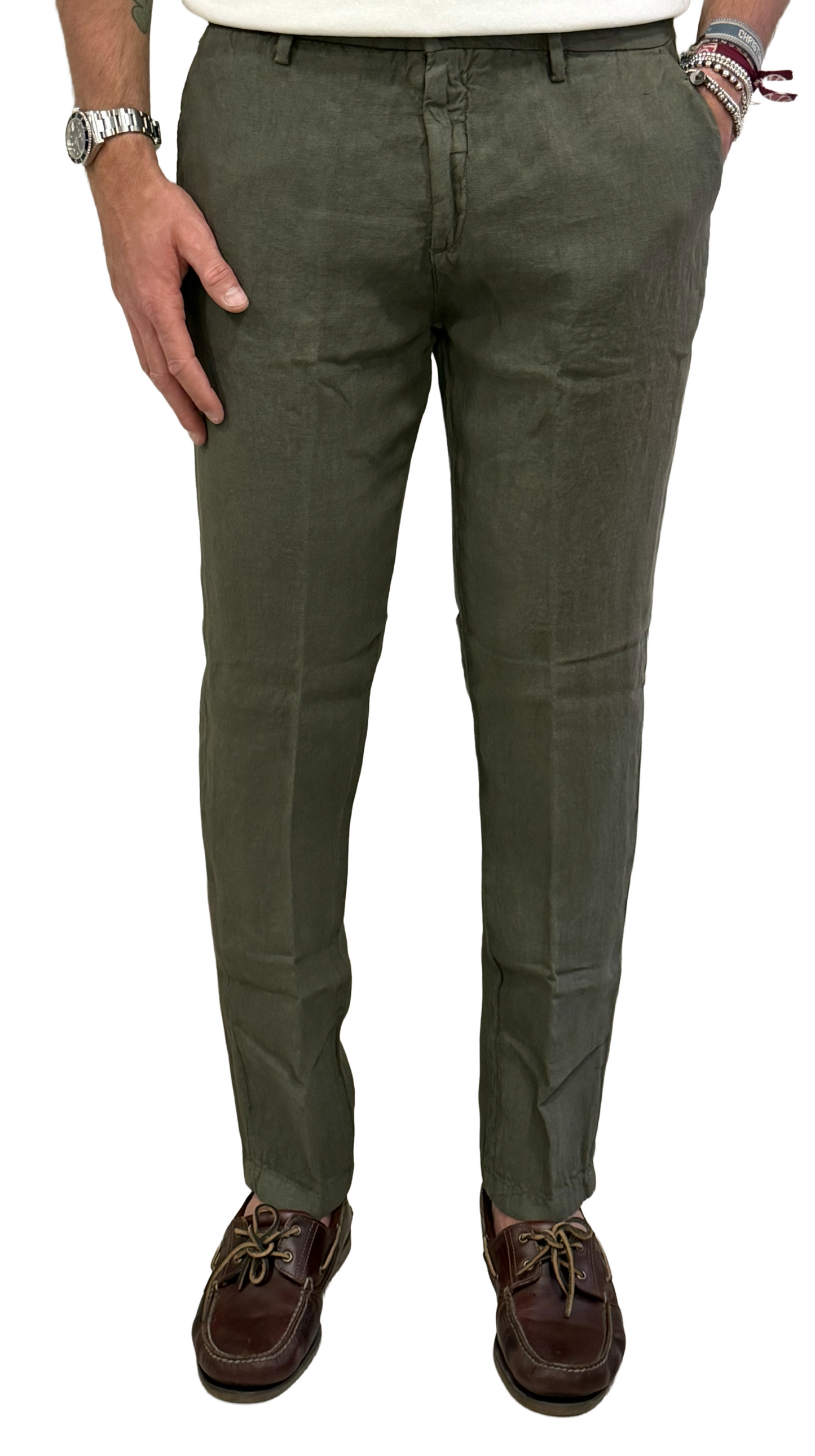 Pantalone puro lino