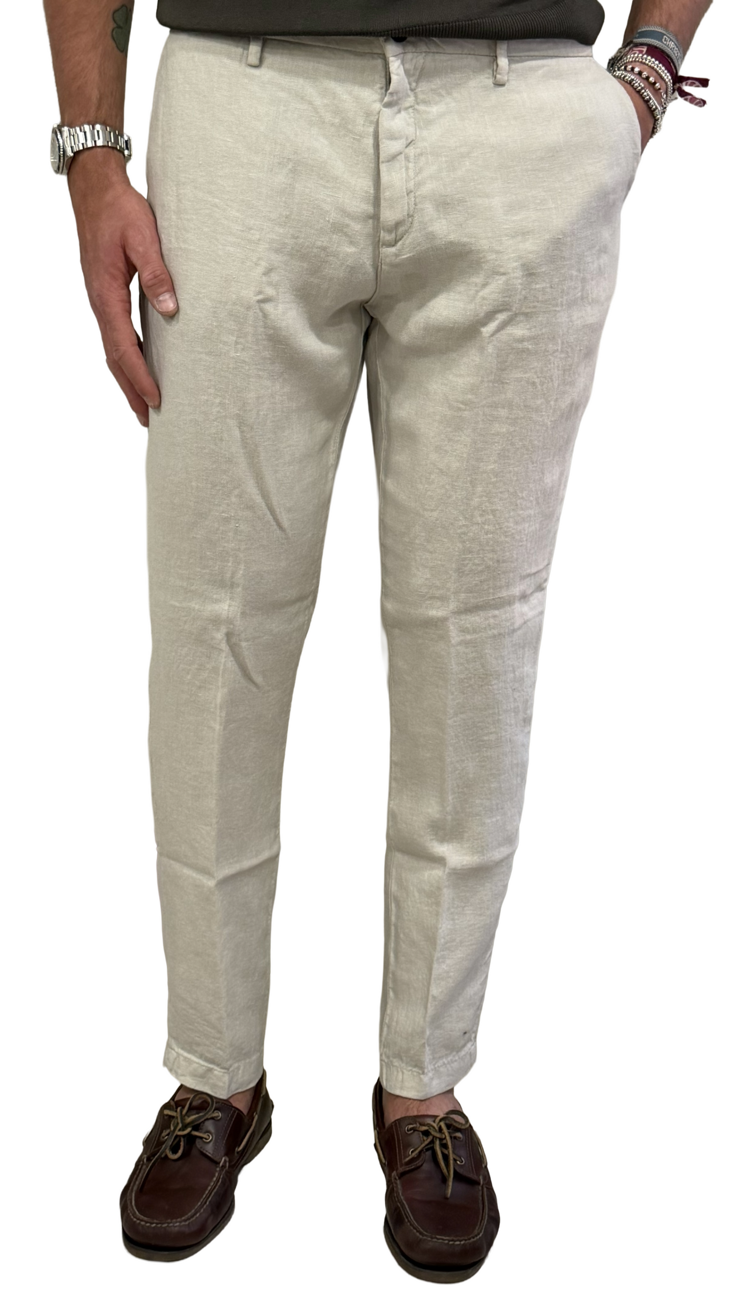 Pantalone puro lino