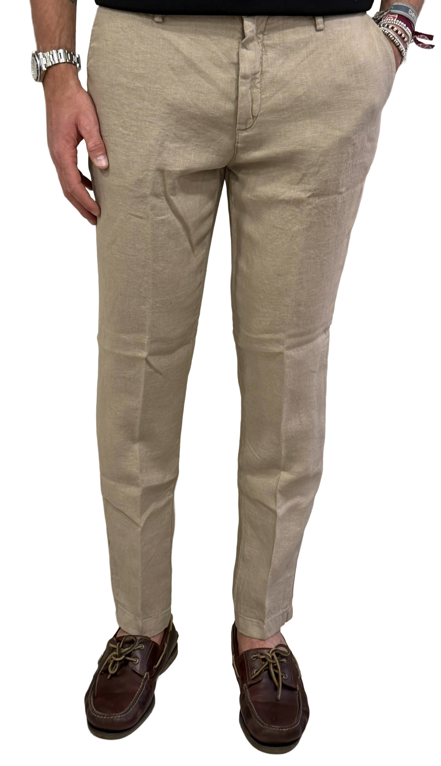 Pantalone puro lino