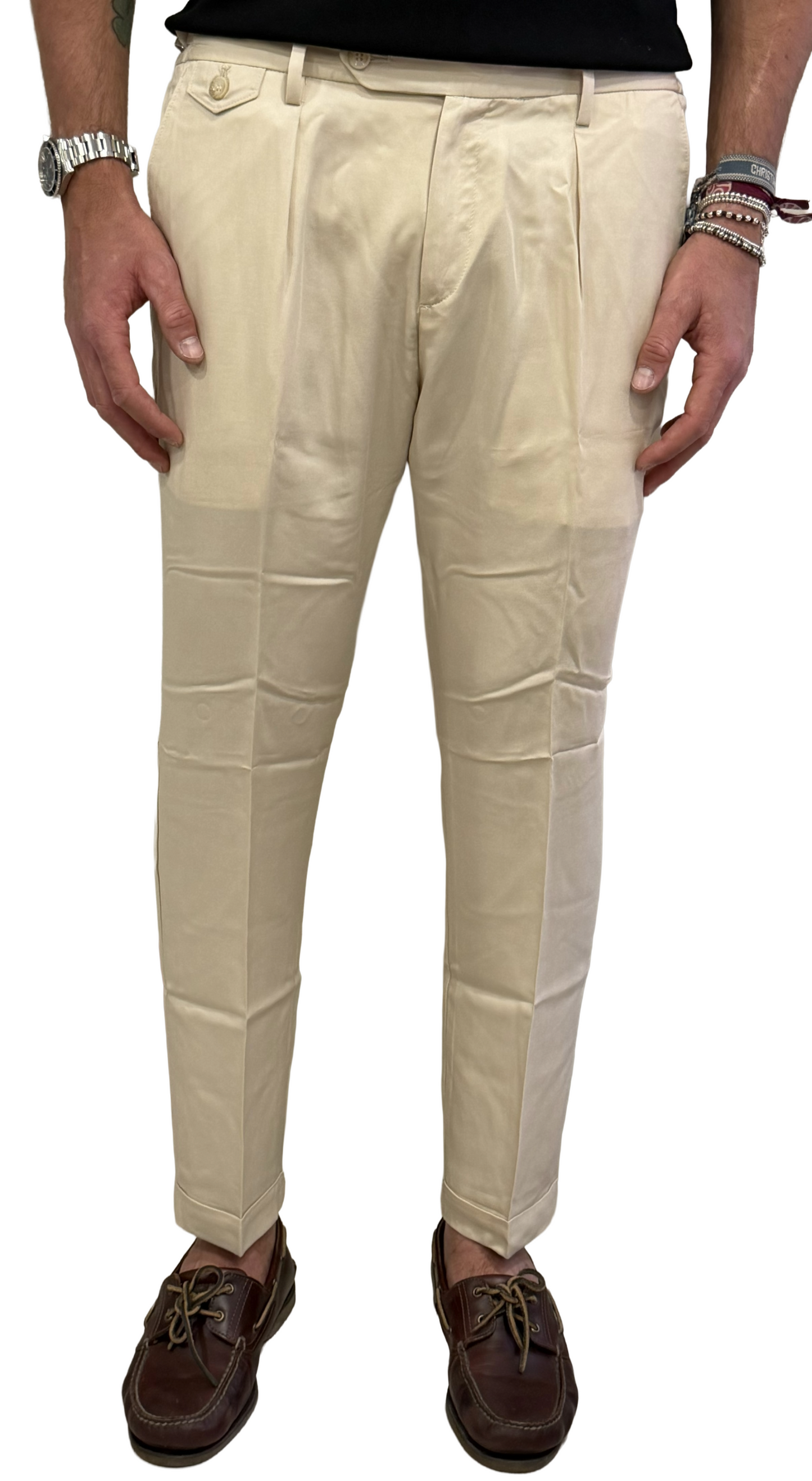 Pantalone sartoriale Paul Miranda in Lyocell