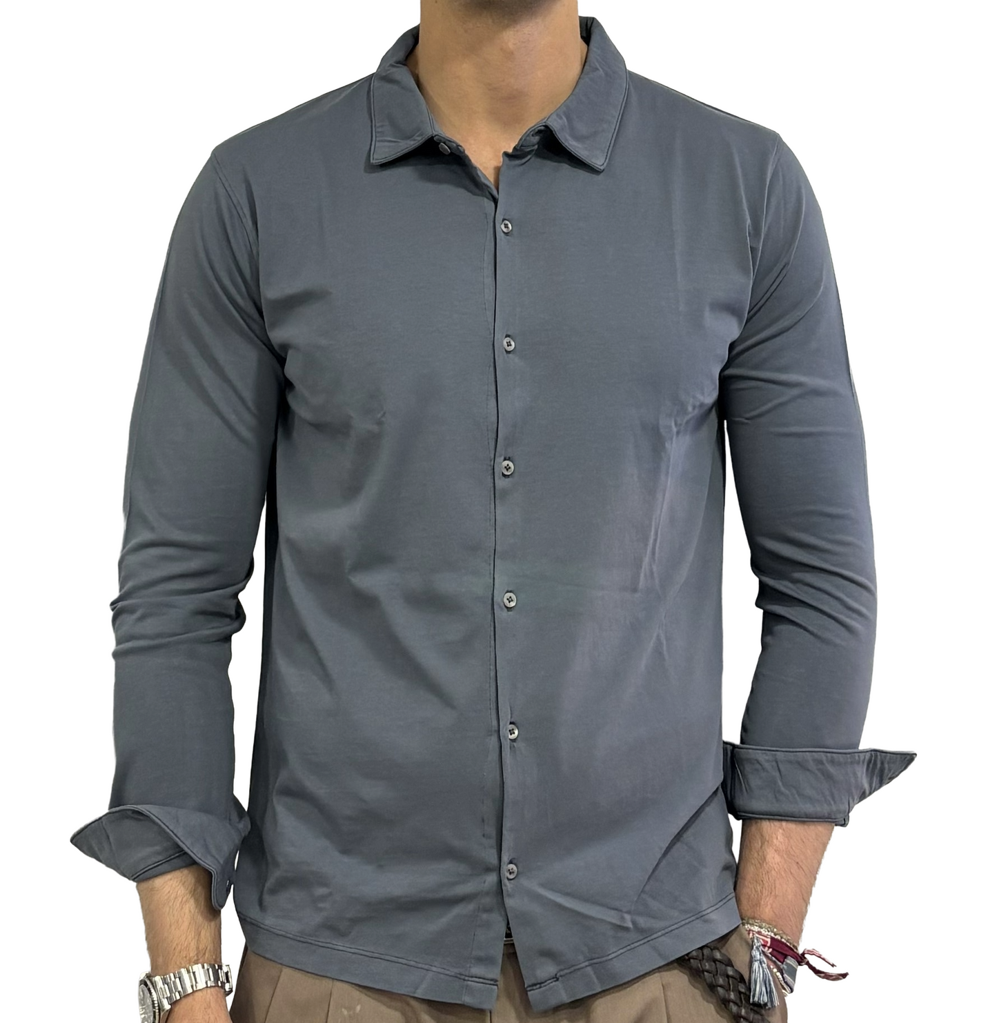 Polo camicia Homeward in jersey