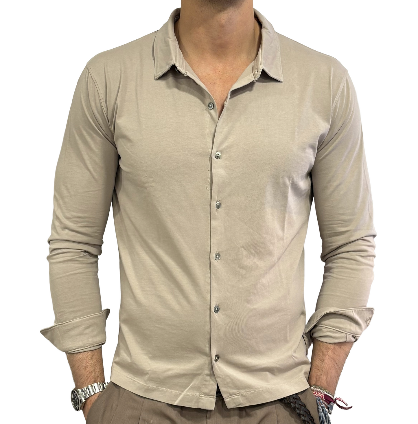 Polo camicia Homeward in jersey