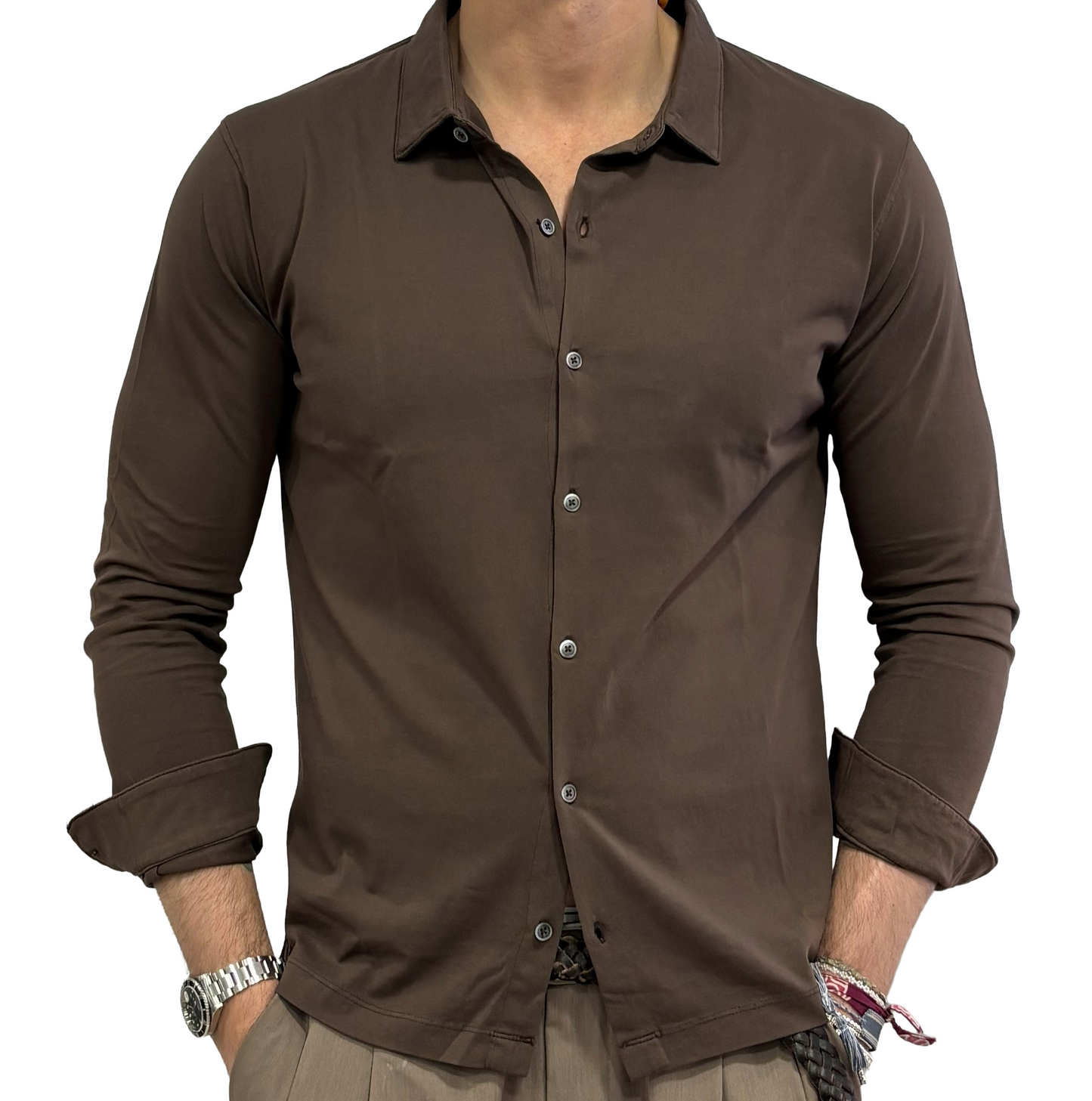 Polo camicia Homeward in jersey