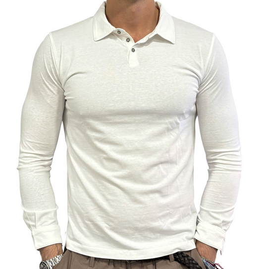 Polo camicia Homeward in jersey tre bottoni