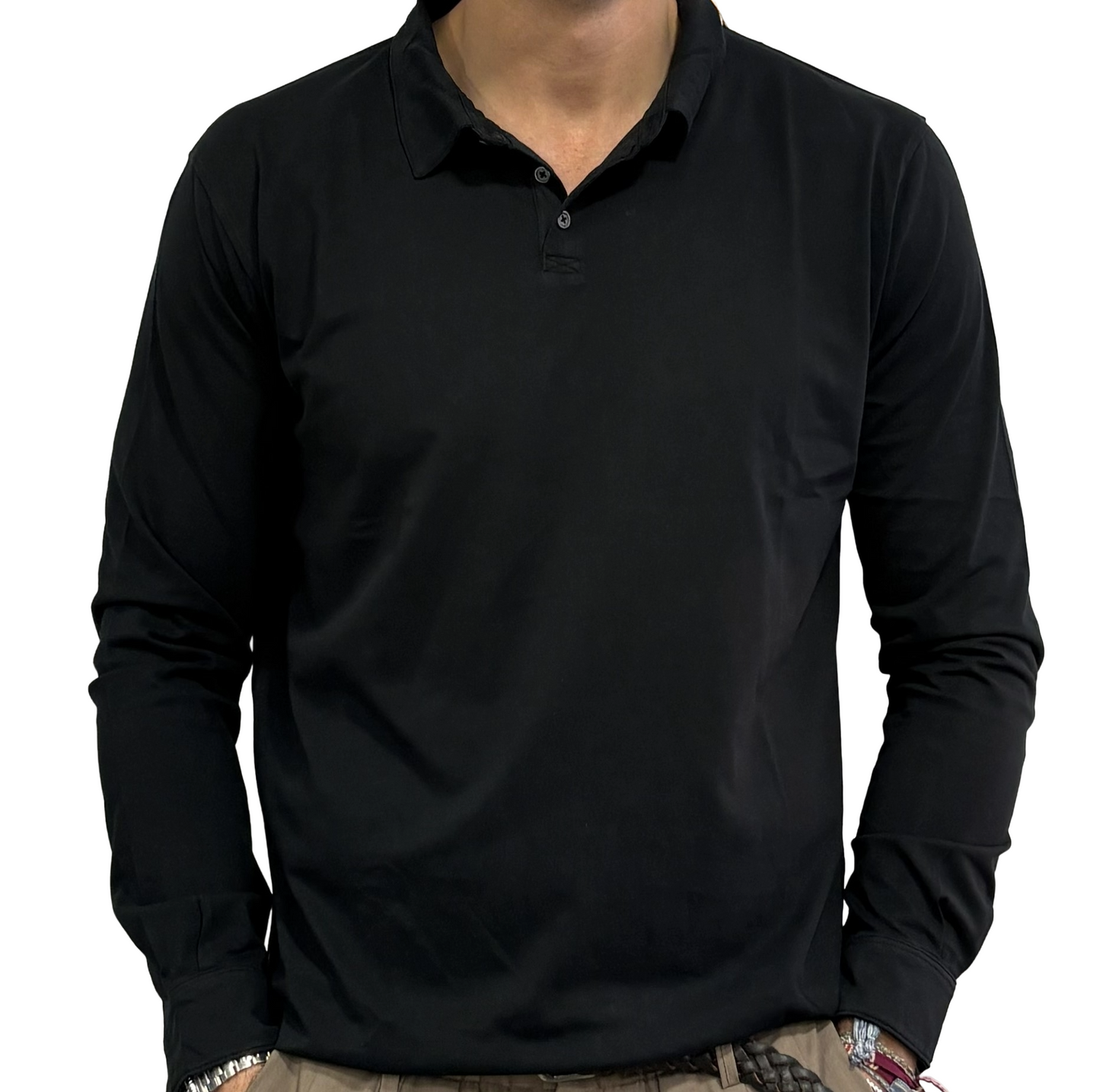 Polo camicia Homeward in jersey tre bottoni