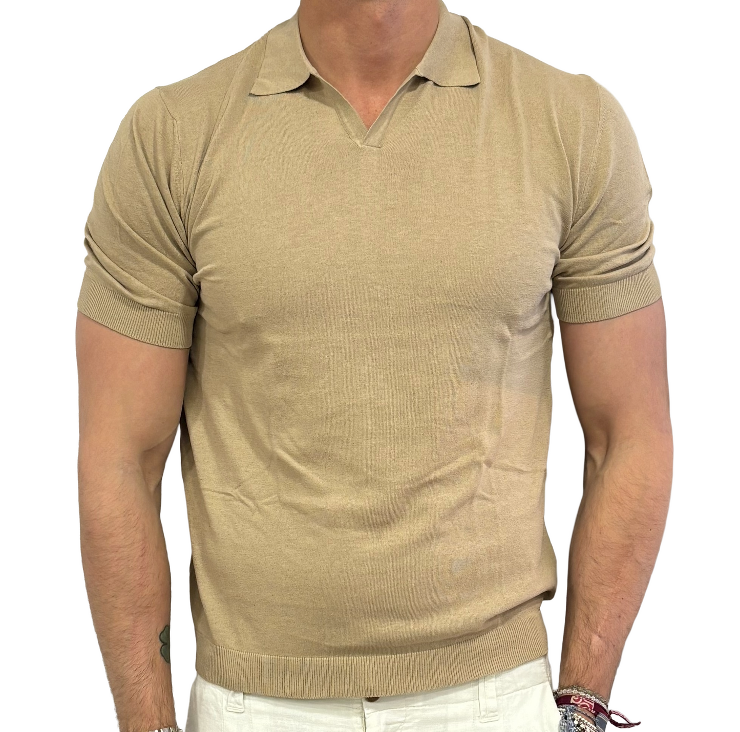 Polo in maglia lino e cotone Homeward
