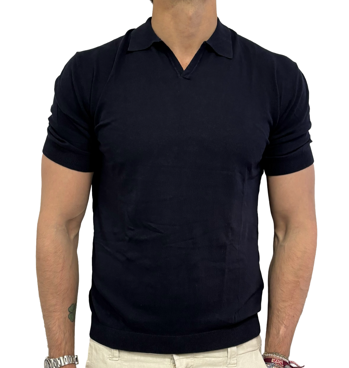 Polo in maglia lino e cotone Homeward