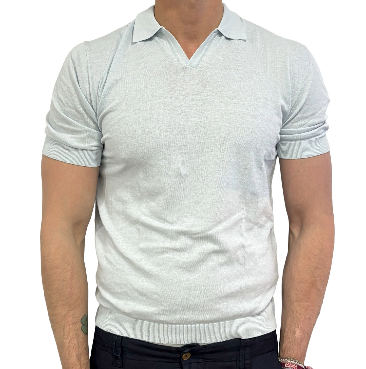 Polo in maglia lino e cotone Homeward