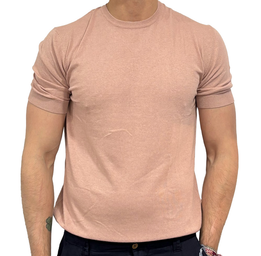T-shirt in maglia lino e cotone Homeward