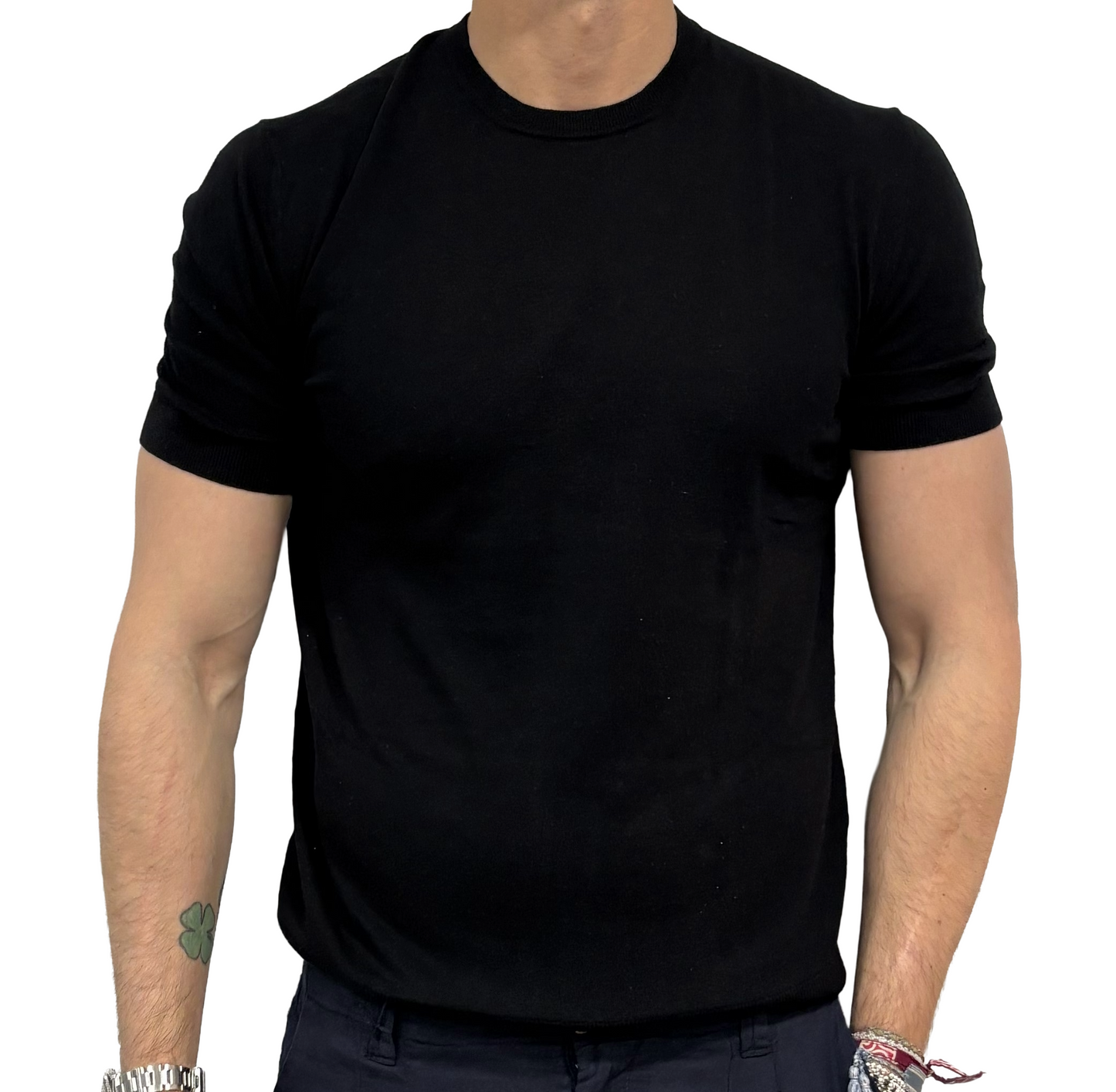 T-shirt in maglia lino e cotone Homeward