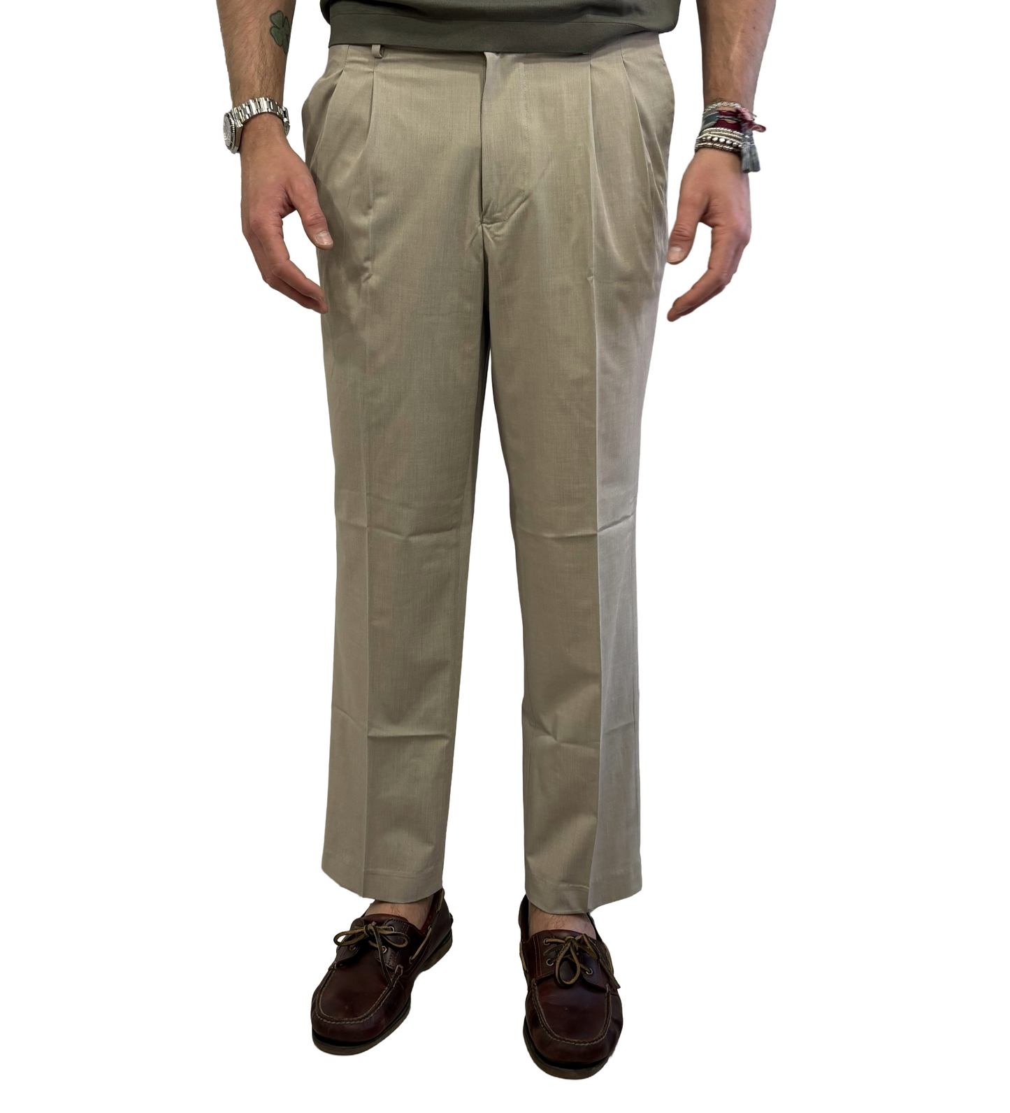 Pantalone Alley Docks doppia pence in viscosa