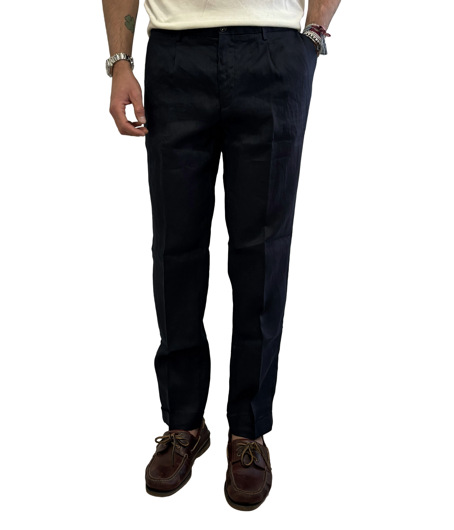 Pantalone puro lino