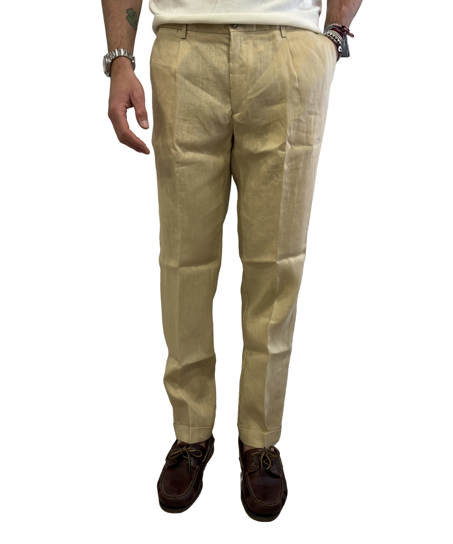 Pantalone puro lino