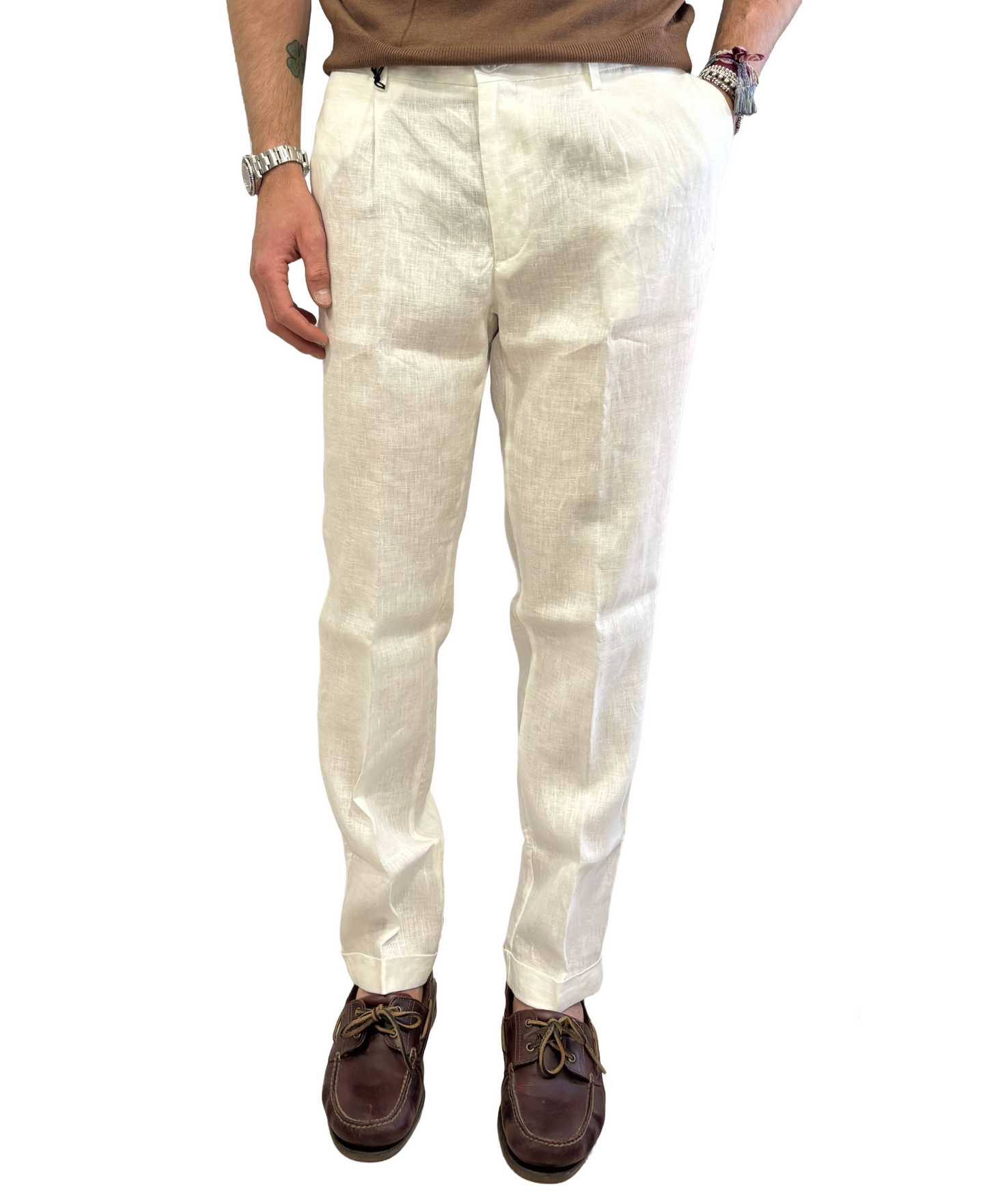Pantalone puro lino