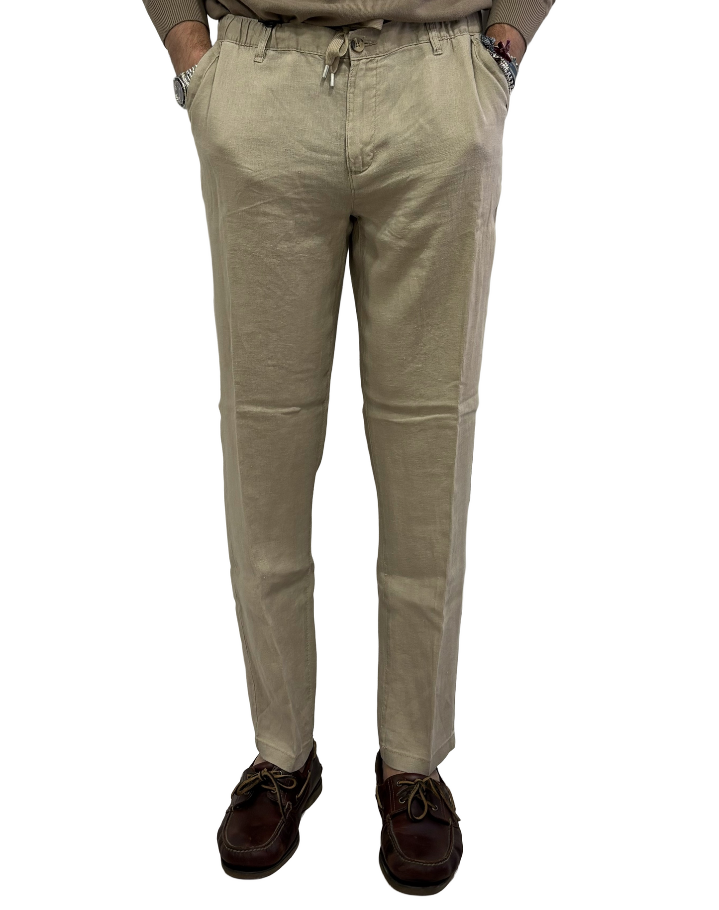 Pantalone puro lino