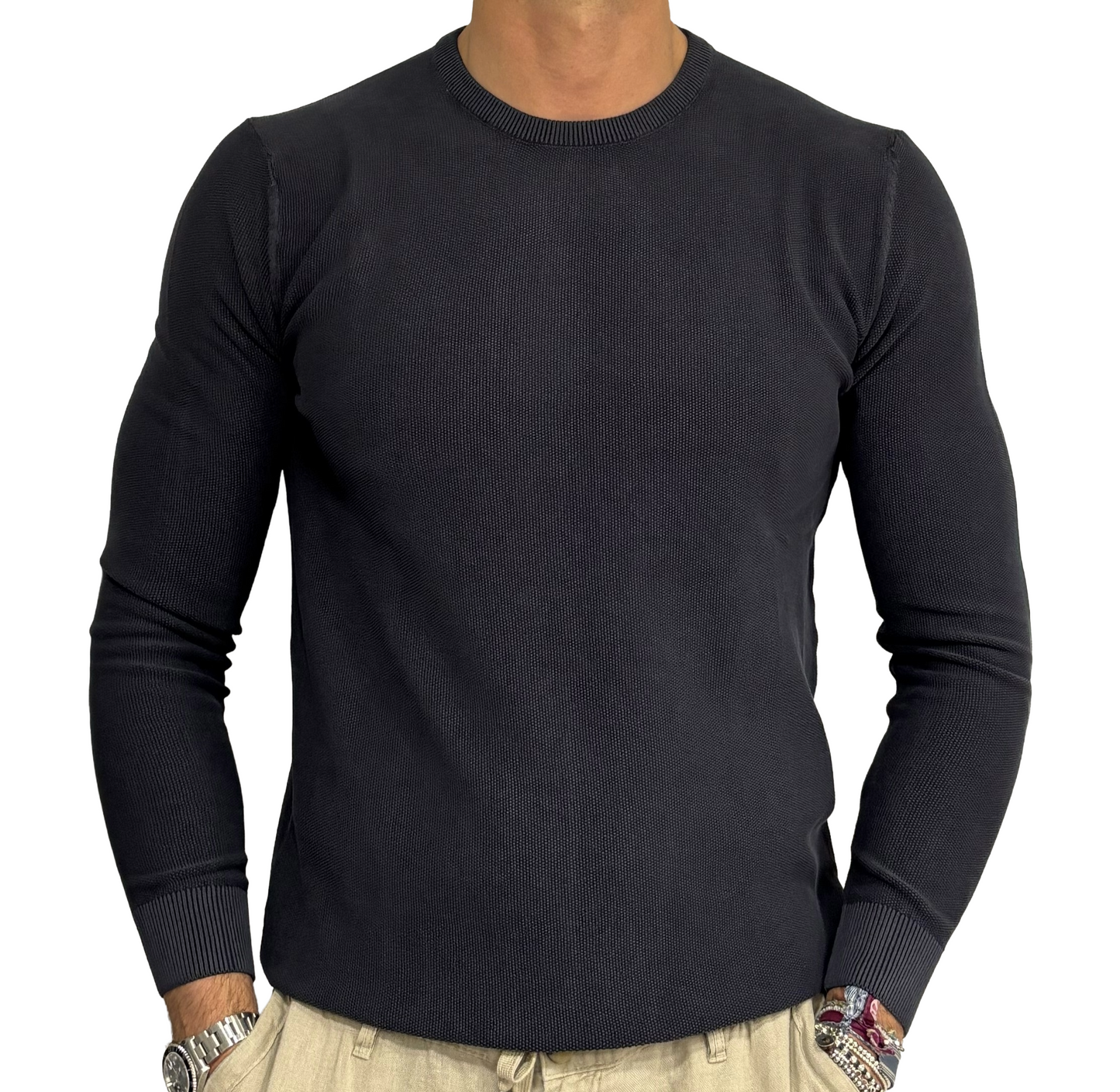 Maglia puro cotone in piquet