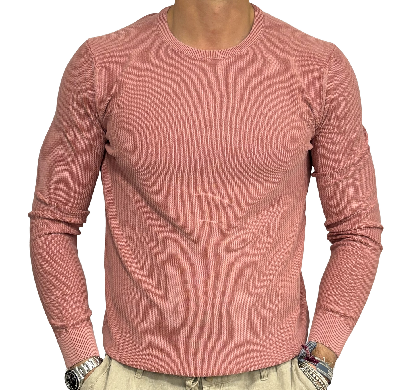 Maglia puro cotone in piquet