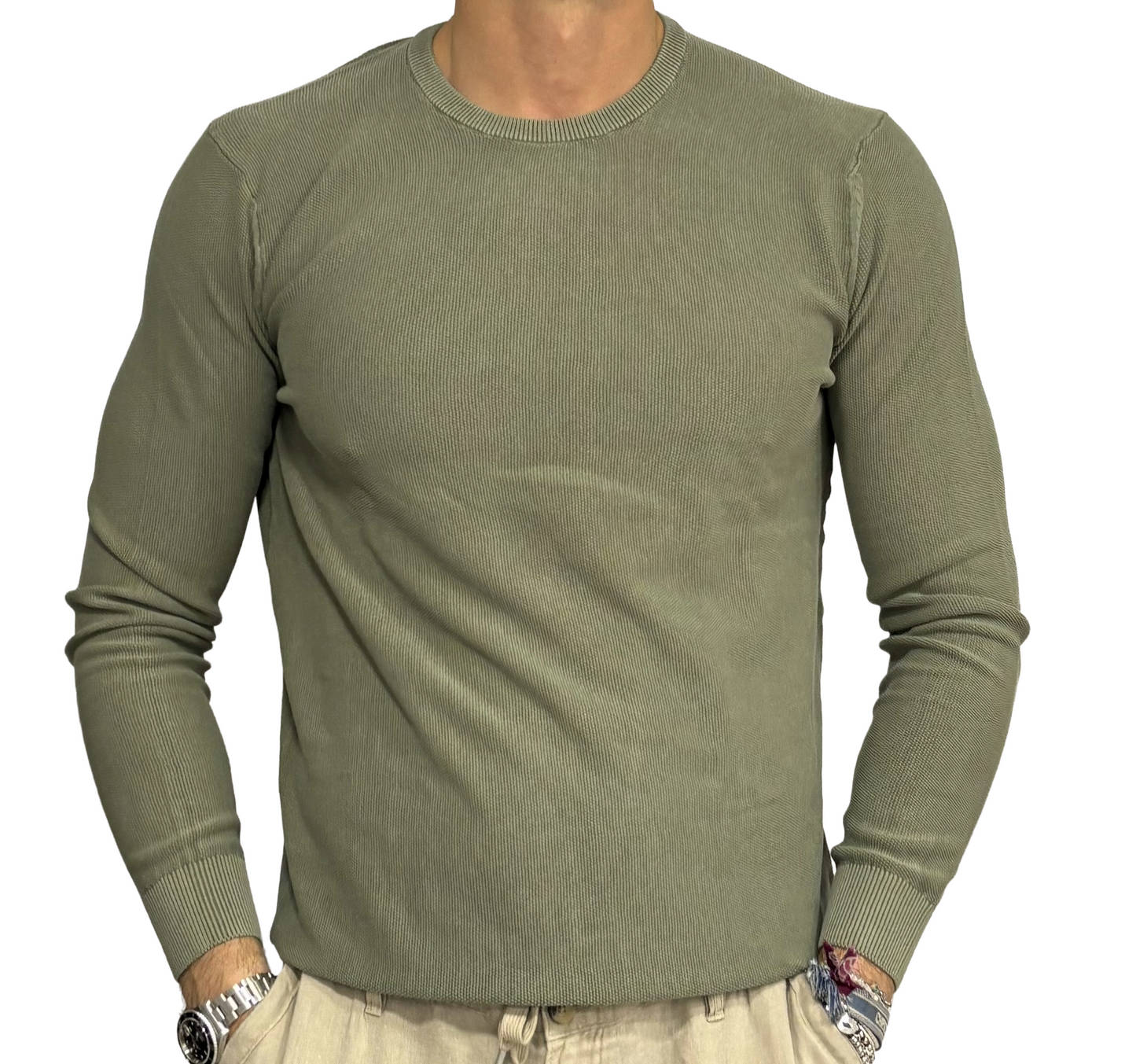 Maglia puro cotone in piquet
