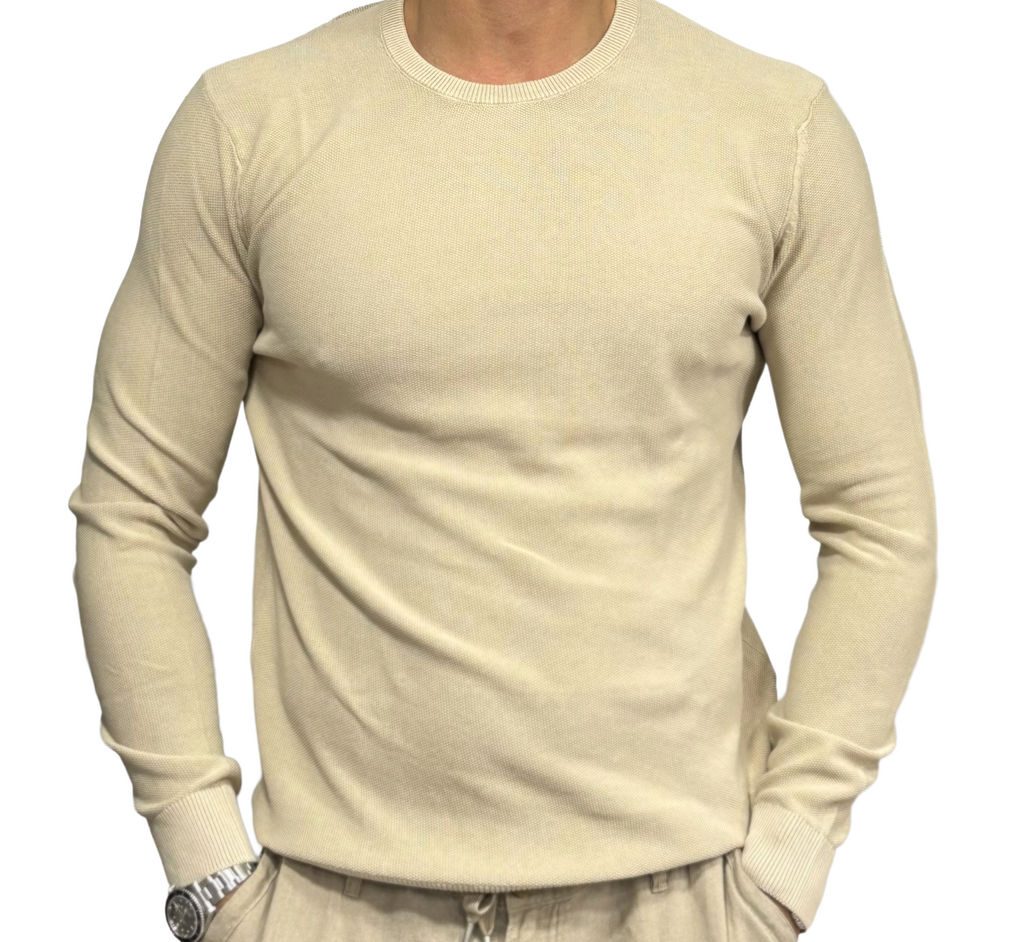 Maglia puro cotone in piquet