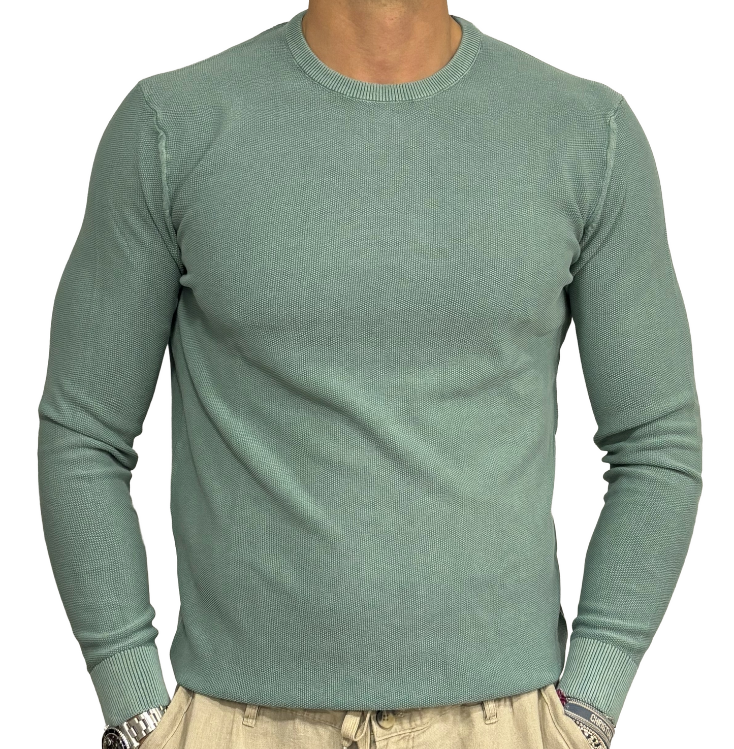 Maglia puro cotone in piquet