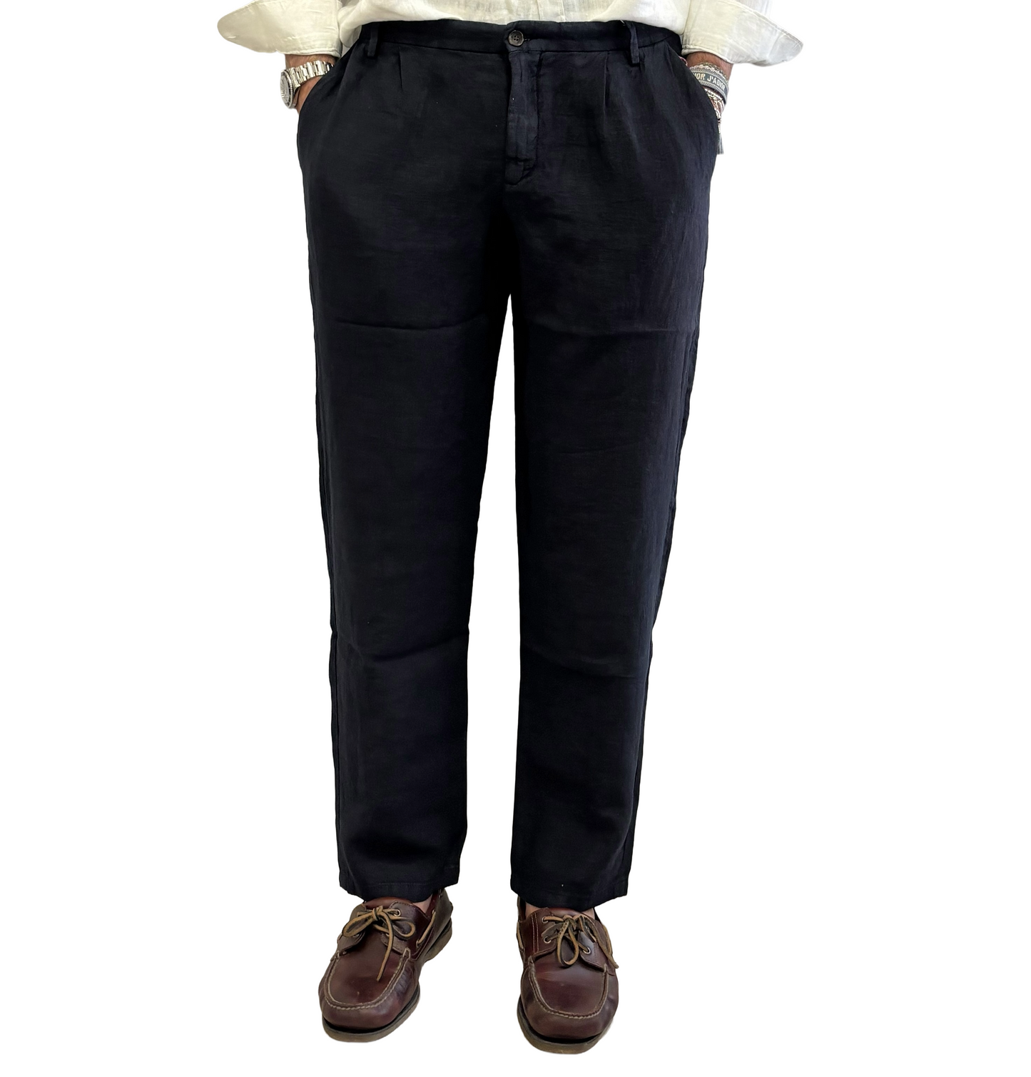 Pantalone puro lino Yan Simmon
