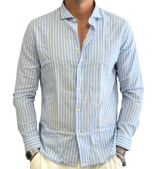 Camicia lino e cotone