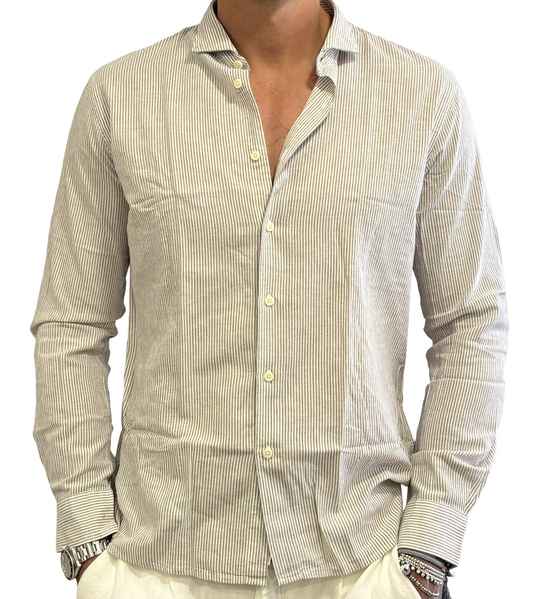 Camicia lino e cotone