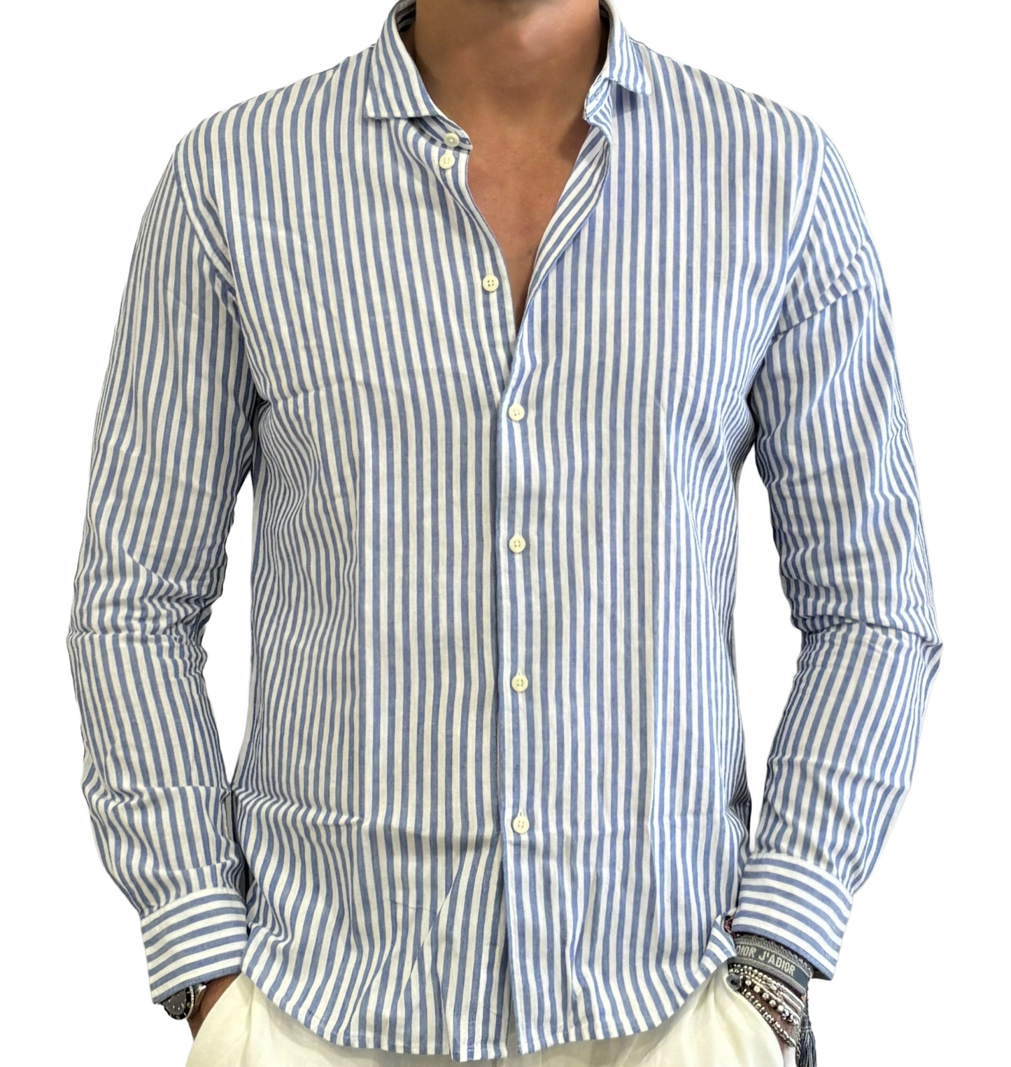 Camicia lino e cotone