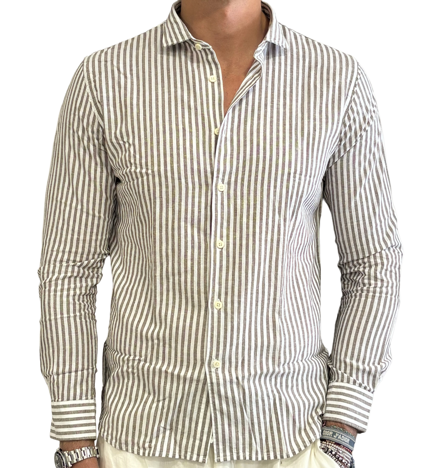 Camicia lino e cotone