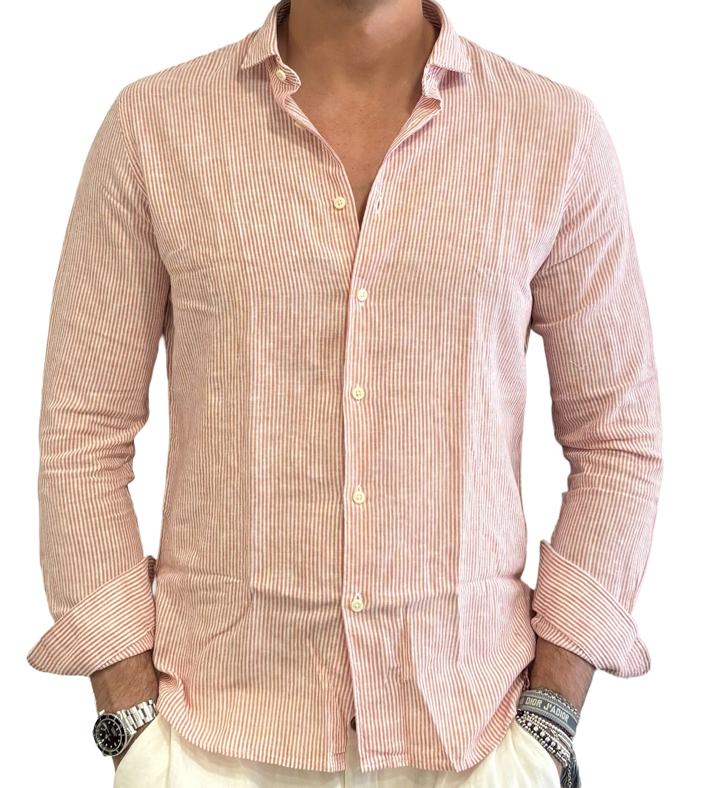 Camicia lino e cotone